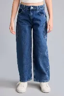 Resim Defacto  Kız Çocuk Jean Pantolon H8896A8/NM34