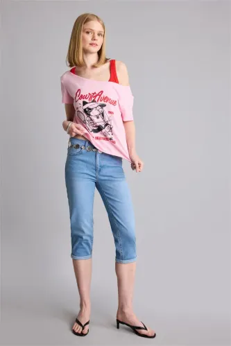 Resim Defacto Kadın T-shirt H8900AX/PN69