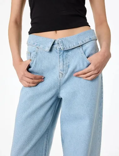 Resim Koton Kadın Jean Pantolon 6SAL40229MD