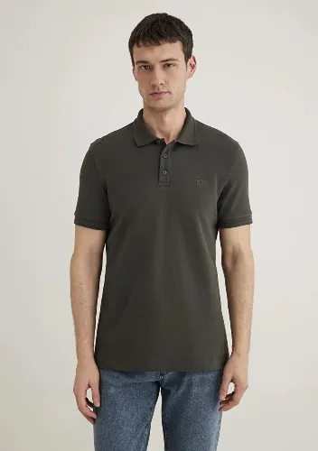 Resim Mavi Slim Erkek  T-shirt M064946-71587