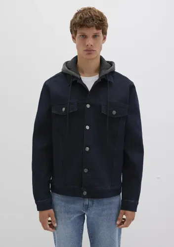 Resim Mavi Brandon Deep Erkek Jean Ceket M0112808-90770