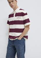 Resim Mavi Polo Yaka Erkek T-shirt M0613174-70670