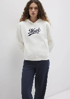 Resim Mavi Kapüşonlu Kadın Sweatshirt M1S10420-80194