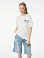 Resim Koton Kadın T-shirt 6SAL10086IK