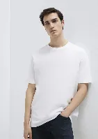 Resim Mavi Erkek T-shirt M0611596-620