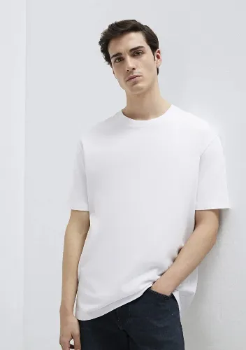 Resim Mavi Erkek T-shirt M0611596-620