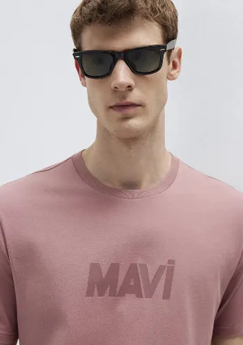 Resim Mavi Erkek T-shirt M0612896-70948