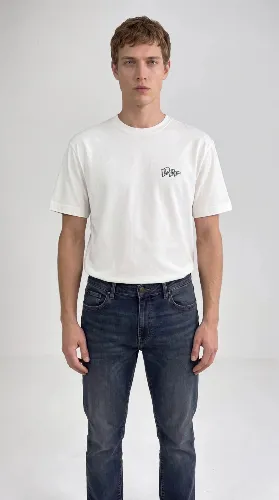 Resim Lee Grafik Logo Erkek T-shirt LN388680102