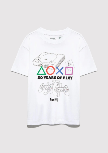 Resim Mavi Erkek Çocuk Tişört M6610423-620