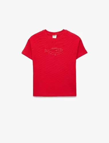 Resim Koton Erkek Bebek T-shirt 6SMB10208TK
