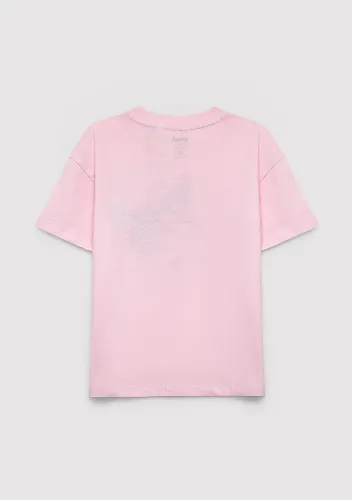 Resim Mavi Kız Çocuk T-shirt M7610477-90773