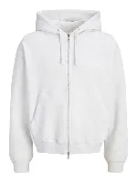 Resim Jack & Jones Jorsalamanco Structure Sweat Zıp Hood Erkek Sweat 12303071