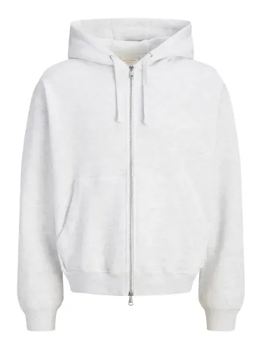 Resim Jack & Jones Jorsalamanco Structure Sweat Zıp Hood Erkek Sweat 12303071
