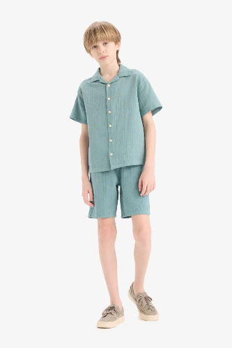 Resim Defacto Erkek Çocuk Kısa kol Gömlek W3239A6/GN382