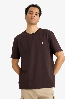 Resim Defacto Erkek T-shirt F9762AX/BN337