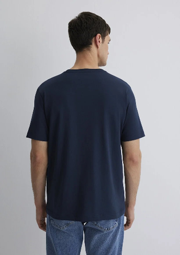 Resim Mavi Erkek T-shirt M0612990-70490