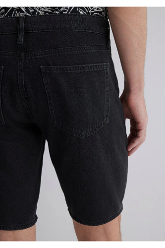 Resim Mavi Erkek Kot&Kanvas Şort M0412607-89928