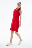 Resim Fashion Friends Kadın Polo V Yaka Kolsuz Elbise 26Y0600K1