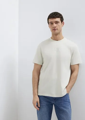 Resim Mavi Regular Erkek  T-shirt M0612732-70142