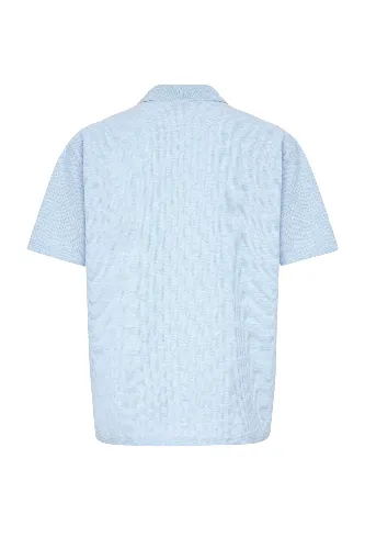 Resim Süvari Büyük Beden Polo Yaka Waffle  Erkek T-Shirt Sts1014000004