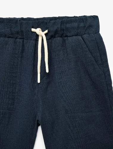 Resim Koton Erkek Çocuk Kot&Kanvas Şort 6SKB40026TW