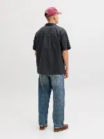 Resim Jack & Jones Jjebreeze Lınen Blend Resort Shırt Ss Sn Erkek Gömlek 12288594