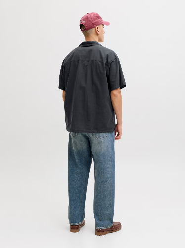 Resim Jack & Jones Jjebreeze Lınen Blend Resort Shırt Ss Sn Erkek Gömlek 12288594