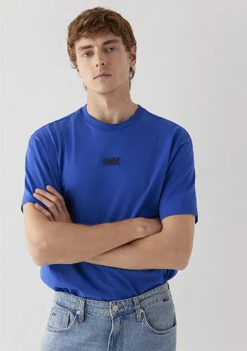 Resim Mavi Erkek T-shirt M0613349-70896