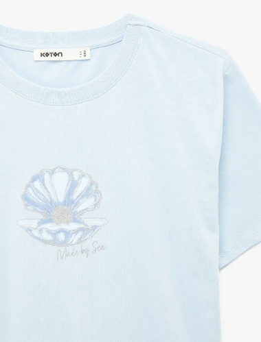 Resim Koton Kadın T-shirt 6SAK50054EK