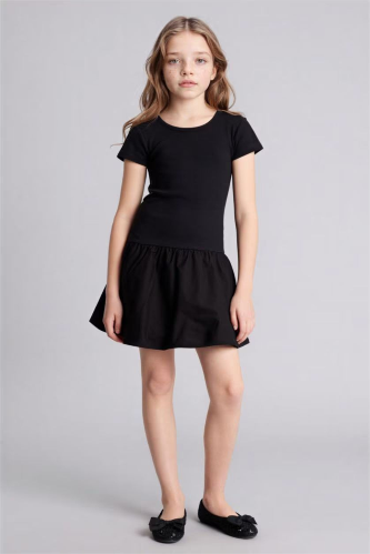 Resim Defacto Kız Çocuk Elbise H2226A8/BK27