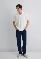 Resim Mavi Erkek T-shirt M0612618-70057