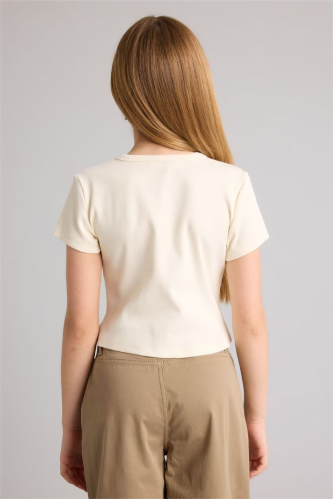 Resim Defacto Kız Çocuk T-shirt H1589A8/ER103