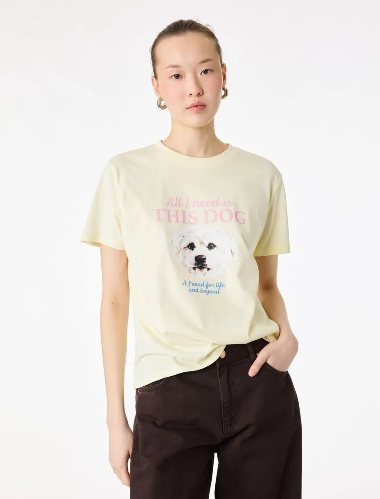 Resim Koton Kadın T-shirt 6SAK50161EK