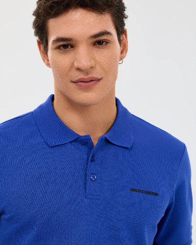 Resim Skechers  M Short Sleeve Polo Erkek T-shirt S211800-1730