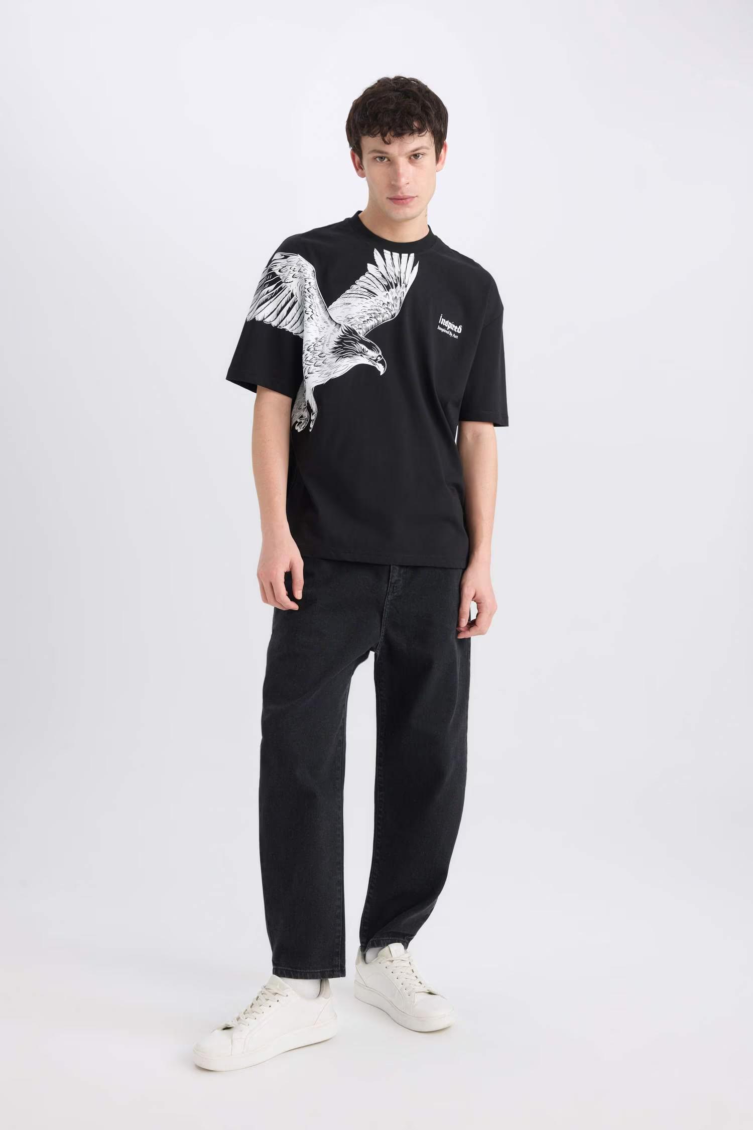 Defacto Erkek T-shirt D9506AX/BK81