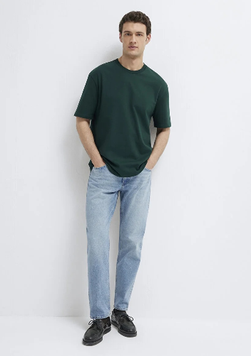 Resim Mavi Erkek T-shirt M0611924-85173