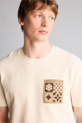 Resim Defacto Erkek T-shirt E2252AX/WT32