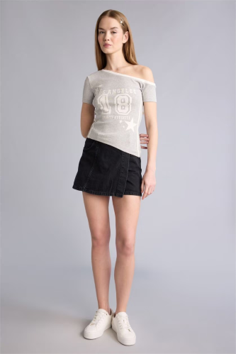 Resim Defacto Kadın  T-shirt G9407AX/GR256