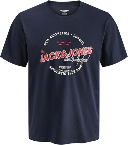 Resim Jack & Jones Jjelogo Tee Ss O-Neck 2 Col Ss26 Sn Erkek T-shirt 12288016