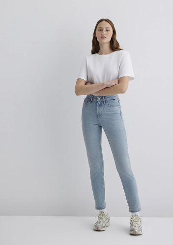 Resim Mavi Star Kadın Jean Pantolon M101077-87792