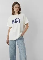 Resim Mavi Kadın T-shirt M1600843-82127