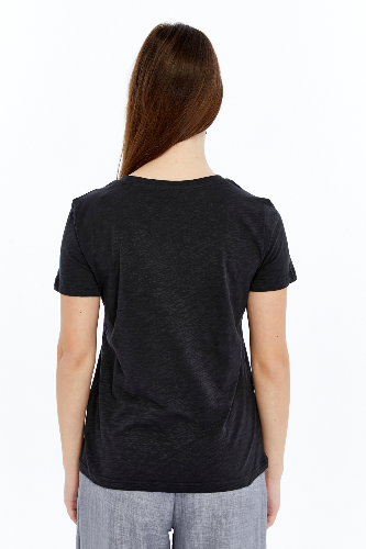 Resim Viole&More 1002 Flamlı  V Yaka Kadın T-shirt