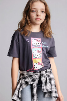 Resim Defacto Kız Çocuk T-shirt H1539A8/AR1