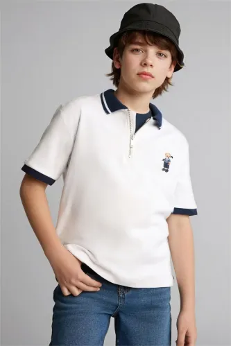 Resim Defacto Erkek Çocuk T-shirt H2971A8/WT34