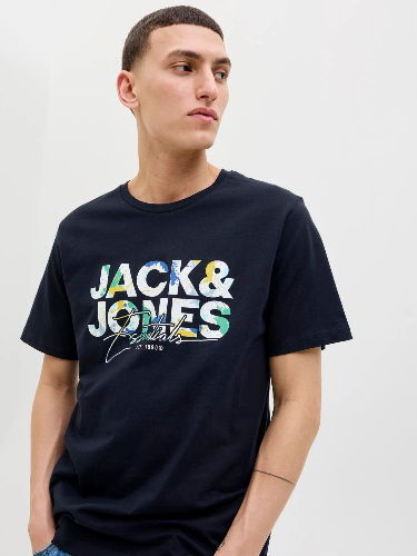 Resim Jack & Jones Jjgeplas Tee Ss Crew Neck Ln Erkek T-shirt 12278523