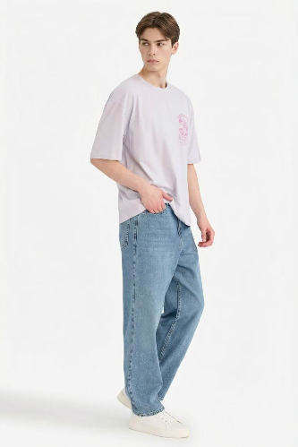 Resim Defacto Erkek T-shirt F9696AX/PR307