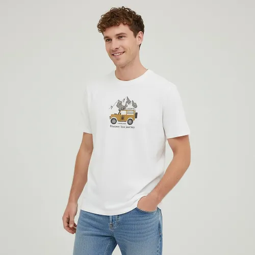 Resim Lumberjack Erkek T-shirt A102156059 ML OASIS 11NAT015 6FX