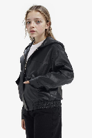 Resim Defacto Kız Çocuk Deri Mont F9111A8/BK27