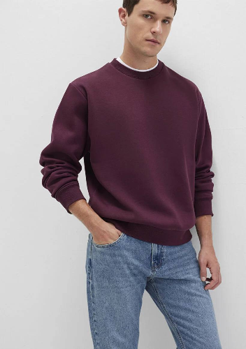 Resim Mavi Bisiklet Yaka Erkek Sweat M0S10276-70434
