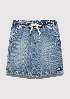 Resim Mavi Erkek Çocuk Kot&Kanvas Şort M6411056-89443